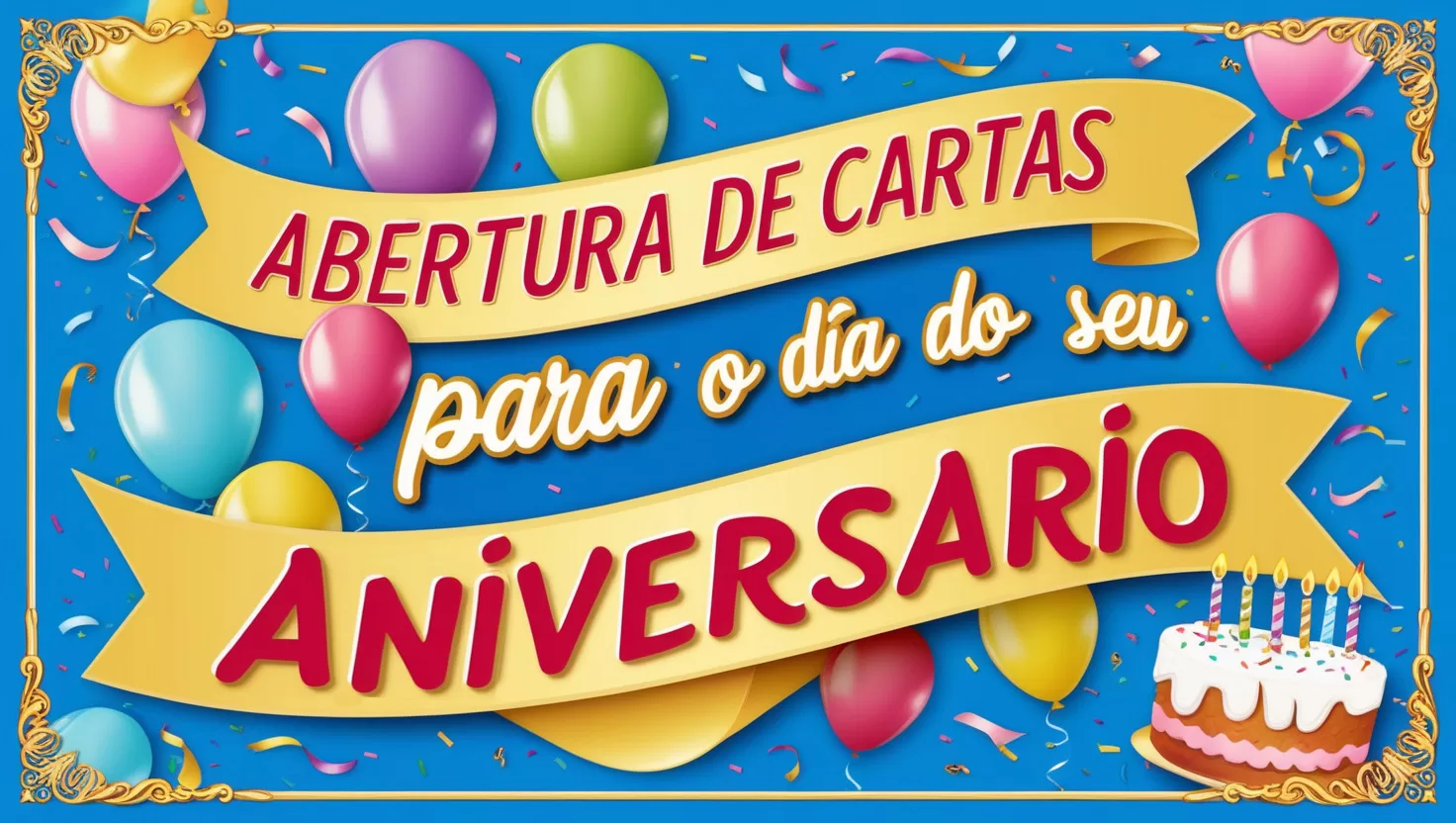 Abertura de Cartas para o Dia do seu Aniversário